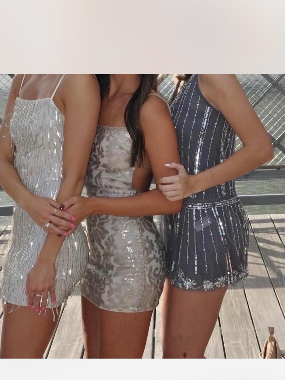 Gold sequin Lucy in the sky dress with open back